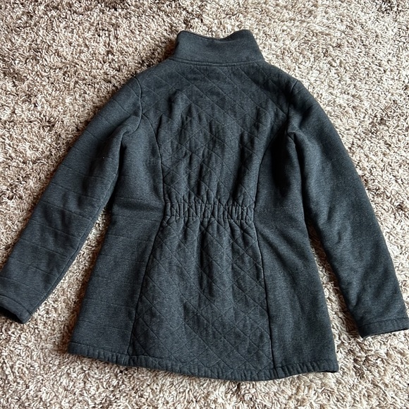 Grey medium weight fleece lined North Face jacket size M - Picture 3 of 5